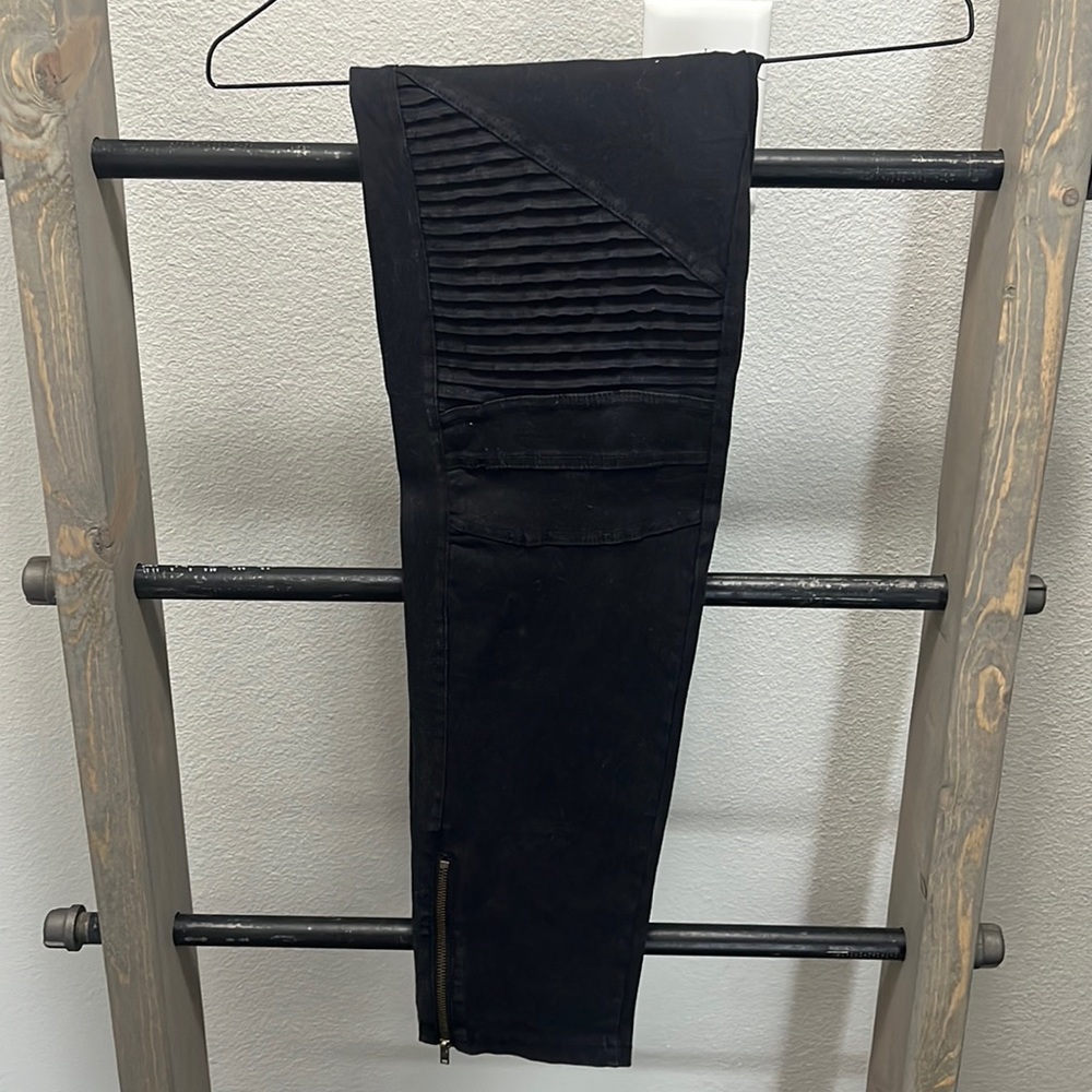 Black Moto pants